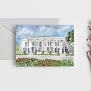 The White House Hotel, Biloxi, Mississippi- A2 Art Print Greeting Card