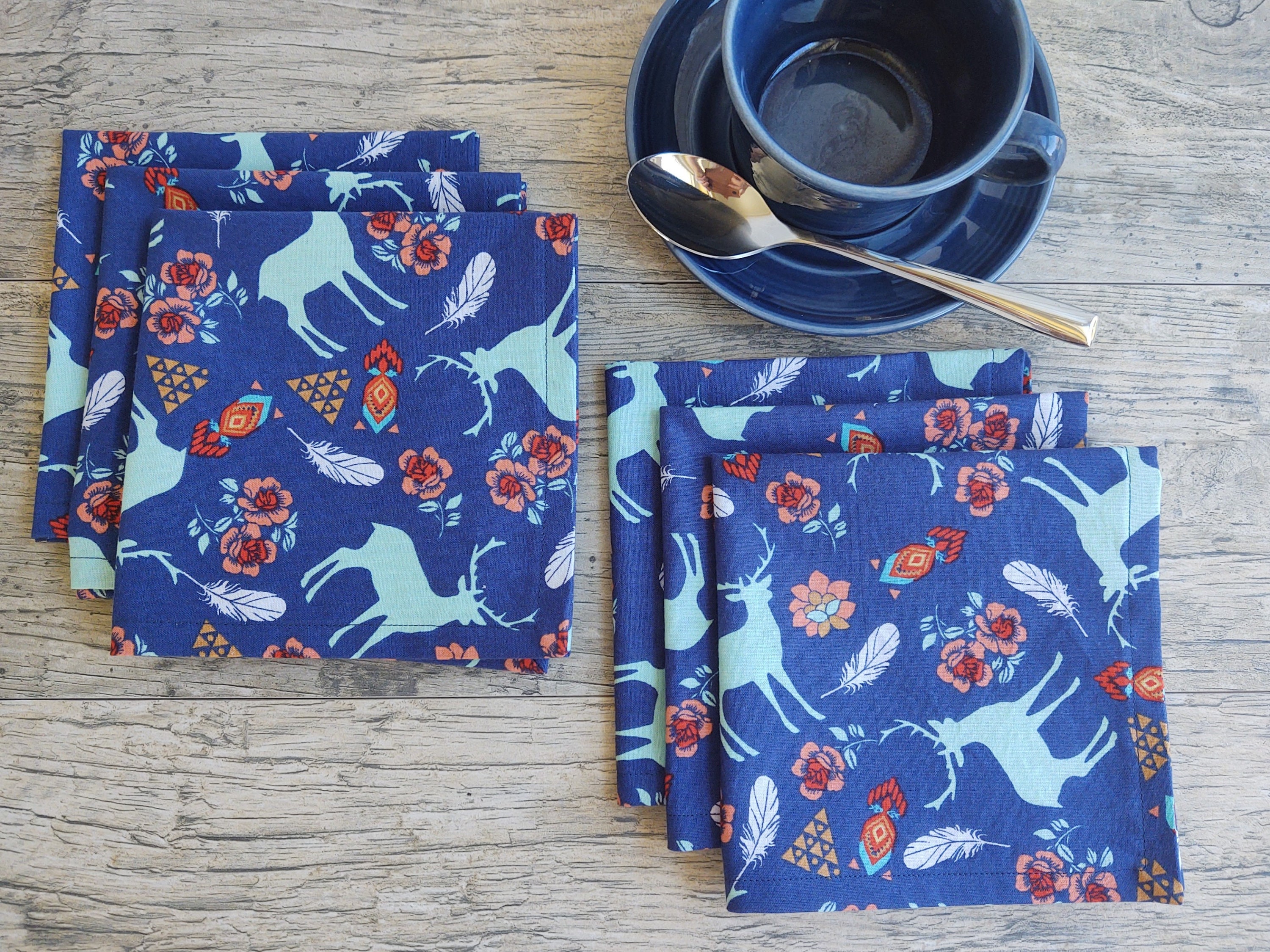 SOUTHWEST NAPKINS 12inch Dinner Napkins Southwest DEER Etsy