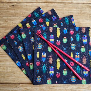 INSECT Napkins 4 BEETLE Napkins Entomology Napkins Cocktail Napkins Beverage Napkins Lunch Napkins Snack Napkins