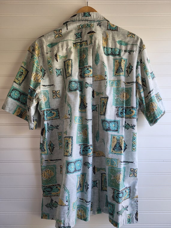 VINTAGE Hawaiian Shirt Men's MEDIUM Vintage Islan… - image 8