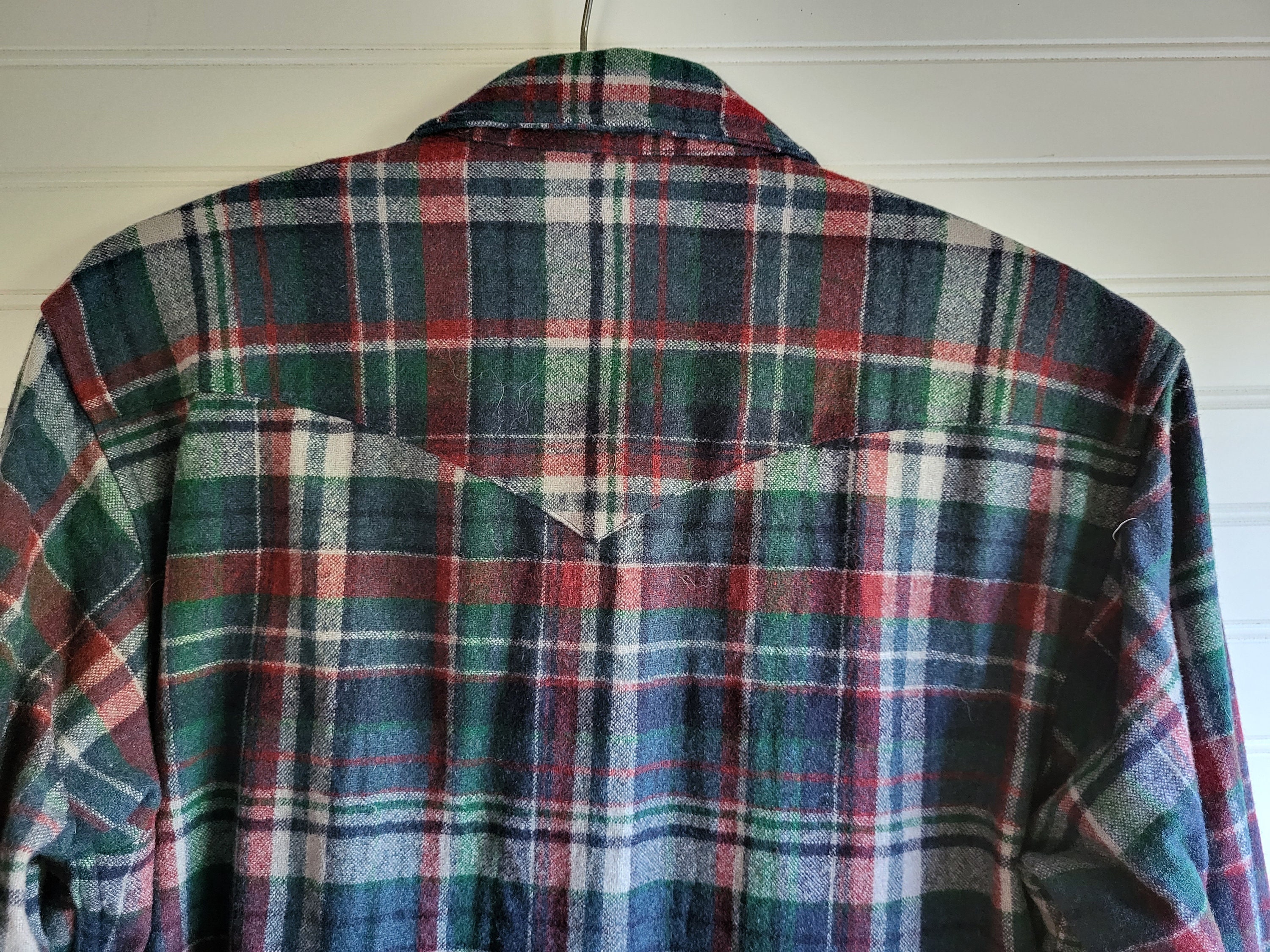 Men's PENDLETON WOOL SHIRT Size M Long Sleeve Wool Shirt Etsy