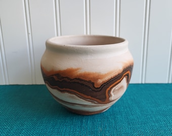 Handpainted Nemadji Pottery Vase: Minnesota Art Pottery