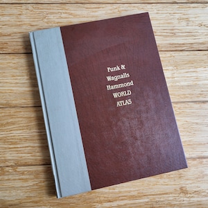 Vintage 1983 World Atlas: Funk & Wagnalls Hammond Edition