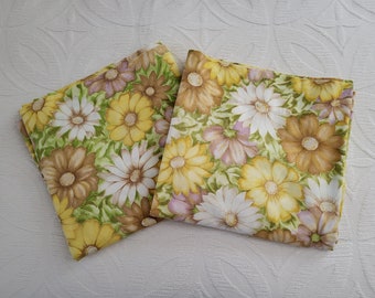 Vintage Daisy Twin Flat Sheets: Floral Cotton Blend Set