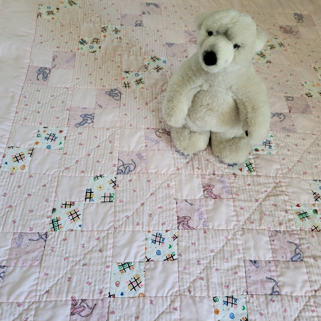 Baby Pink Cotton Heirloom Quilt