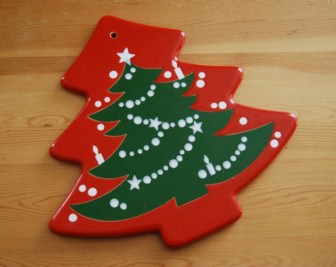 Waechtersbach Tree Trivet German Christmas Tree Trivet Vintage Modern