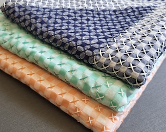 VINTAGE CROSS-STITCH Tablecloth Gingham Tablecloth