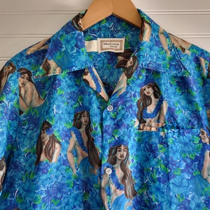 1970s HAWAIIAN SHIRT Medium Polyester Hawaiian Shirt Maluna Hawaiian Shirt