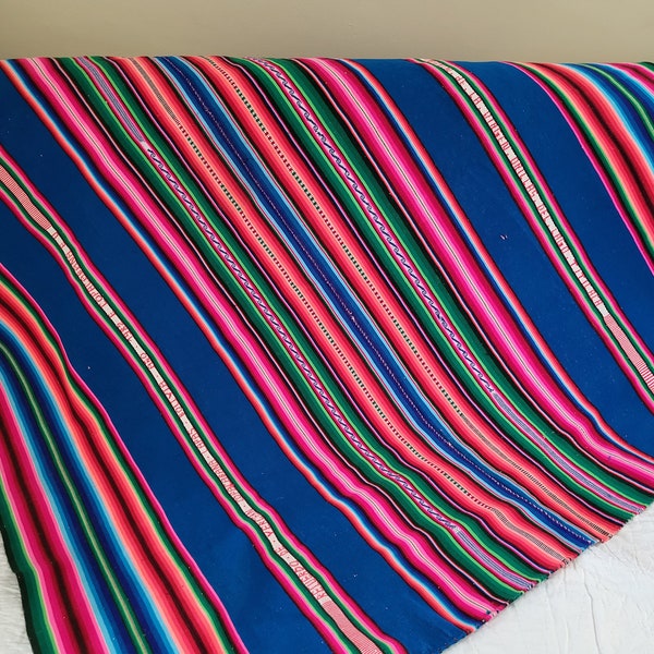 VINTAGE BOLIVIAN TEXTILE South American Tablecloth Bolivian Souvenir