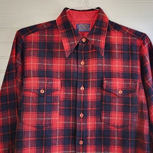 VTG 1950s USA PENDLETON WOOL BOARD SHIRT CHECK BEACH BOYS ROCKABILLY S 40”  (38) | eBay