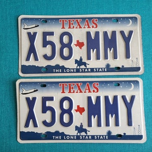 TEXAS-KENTEKENPLAATJE: X58 MMY