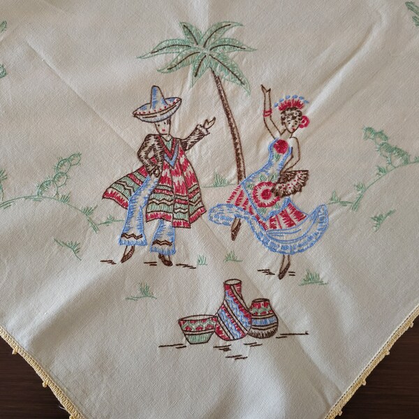 Mexican Tablecloth Etsy