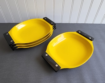 Vintage CATHERINEHOLM PLATES 4 Grete Prytz Kittelsen Platos de esmalte Platos de diseño escandinavo