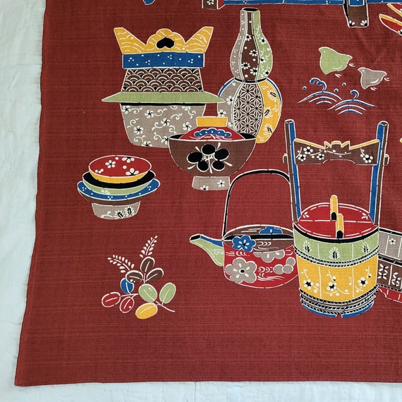 JAPANESE CLOTH FUROSHIKI Japanese Tablecloth Japanese… Gem