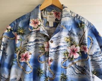 Vintage Hawaiian Shirt NANILOA XXL Traditional Hawaiian Shirt