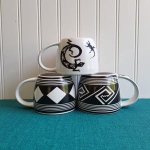 Vintage Mimbres Mug: Southwest New Mexico Pueblo Design