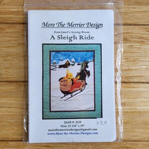 Vintage CHRISTMAS QUILT PATTERN Winter Applique Quilt Wall Hanging