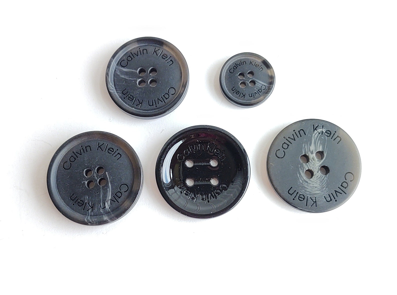 Calvin Klein Buttons 5 Calvin Klein Replacement Buttons Etsy