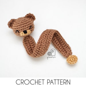 CROCHET PATTERN Teddy Bear Bookmark crochet amigurumi bookmark / Handmade gift for book lovers