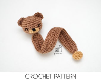 CROCHET PATTERN Teddy Bear Bookmark crochet amigurumi bookmark / Handmade gift for book lovers