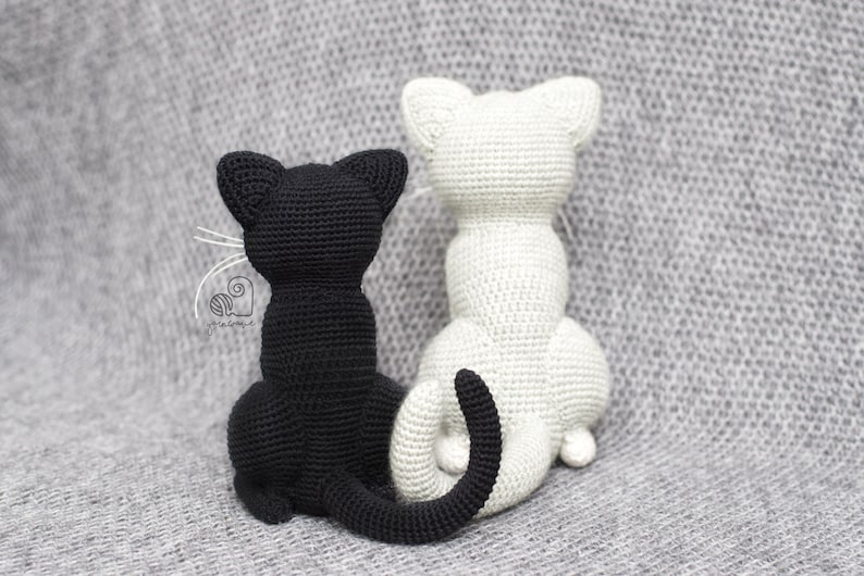 CROCHET PATTERN Luna the Cat crochet amigurumi kitty kitten stuffed plush toy / Handmade gift image 3