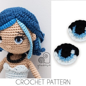 CROCHET PATTERN Eyes for amigurumi dolls / beautiful crochet eyes