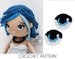 CROCHET PATTERN Eyes for amigurumi dolls / beautiful crochet eyes 