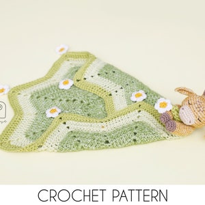 CROCHET PATTERN Ginny the Giraffe crochet amigurumi lovey security comfort blanket / Handmade baby shower newborn gift