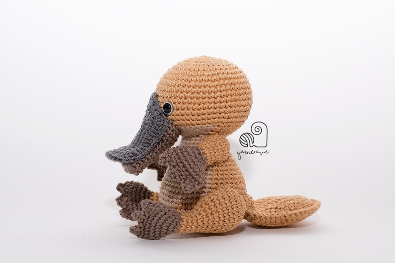 CROCHET PATTERN Paul the Platypus crochet amigurumi stuffed animal plush toy / Handmade gift image 3