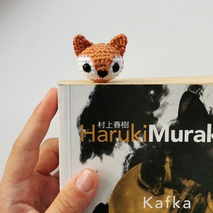 CROCHET PATTERN Simple Fox Bookmark crochet amigurumi bookmark / Handmade gift for book lovers image 4