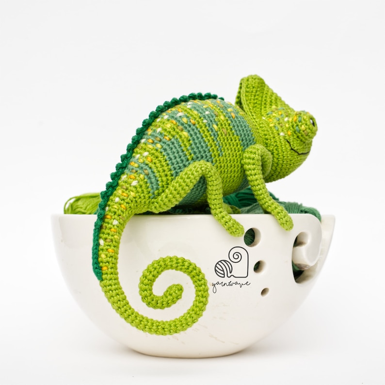 CROCHET PATTERN Carl the Chameleon crochet amigurumi stuffed animal plush toy / Handmade gift image 2