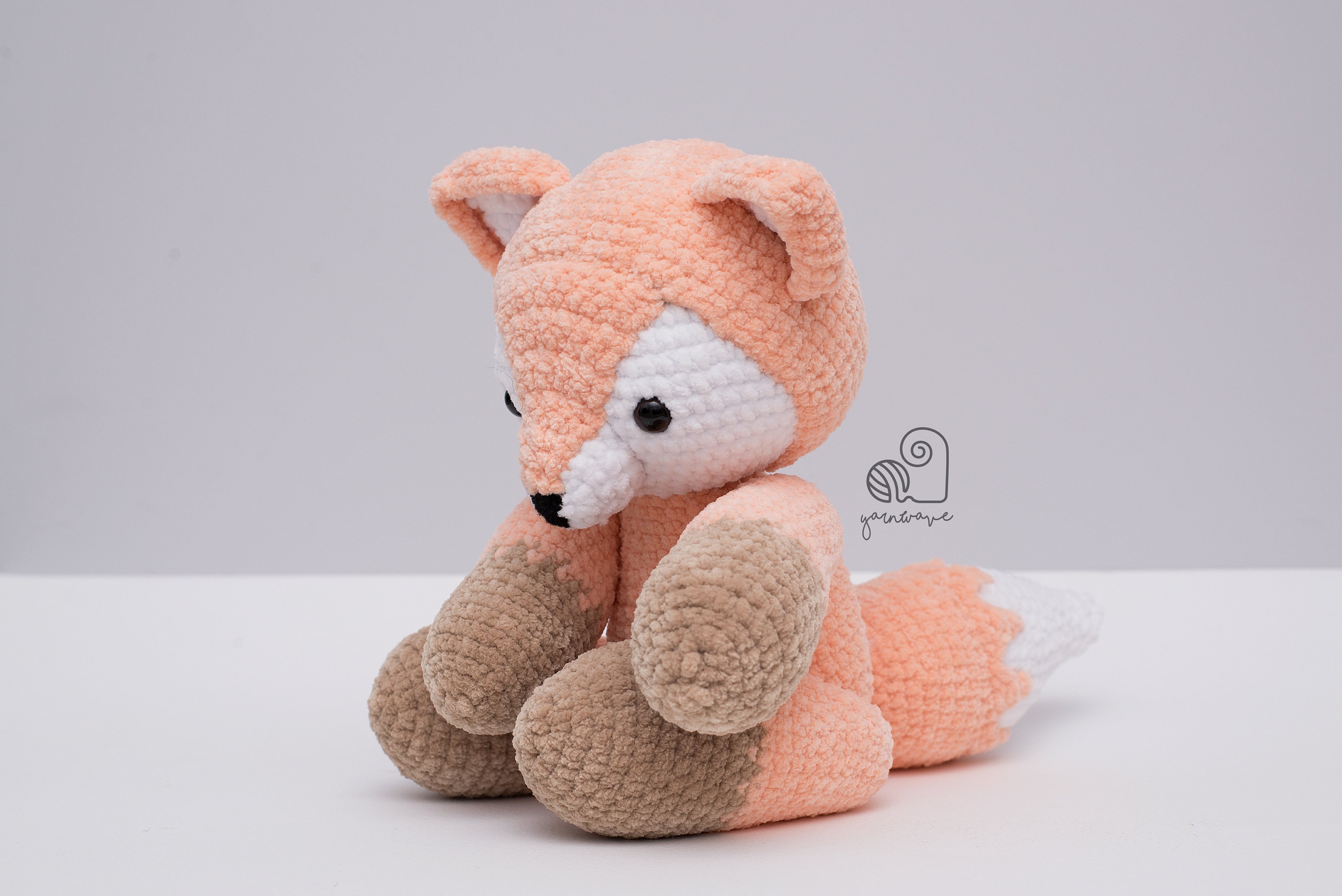CROCHET PATTERN Fluffy Fox Crochet Amigurumi Stuffed Velvet - Etsy