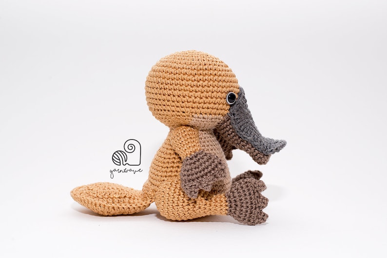 CROCHET PATTERN Paul the Platypus crochet amigurumi stuffed animal plush toy / Handmade gift image 4