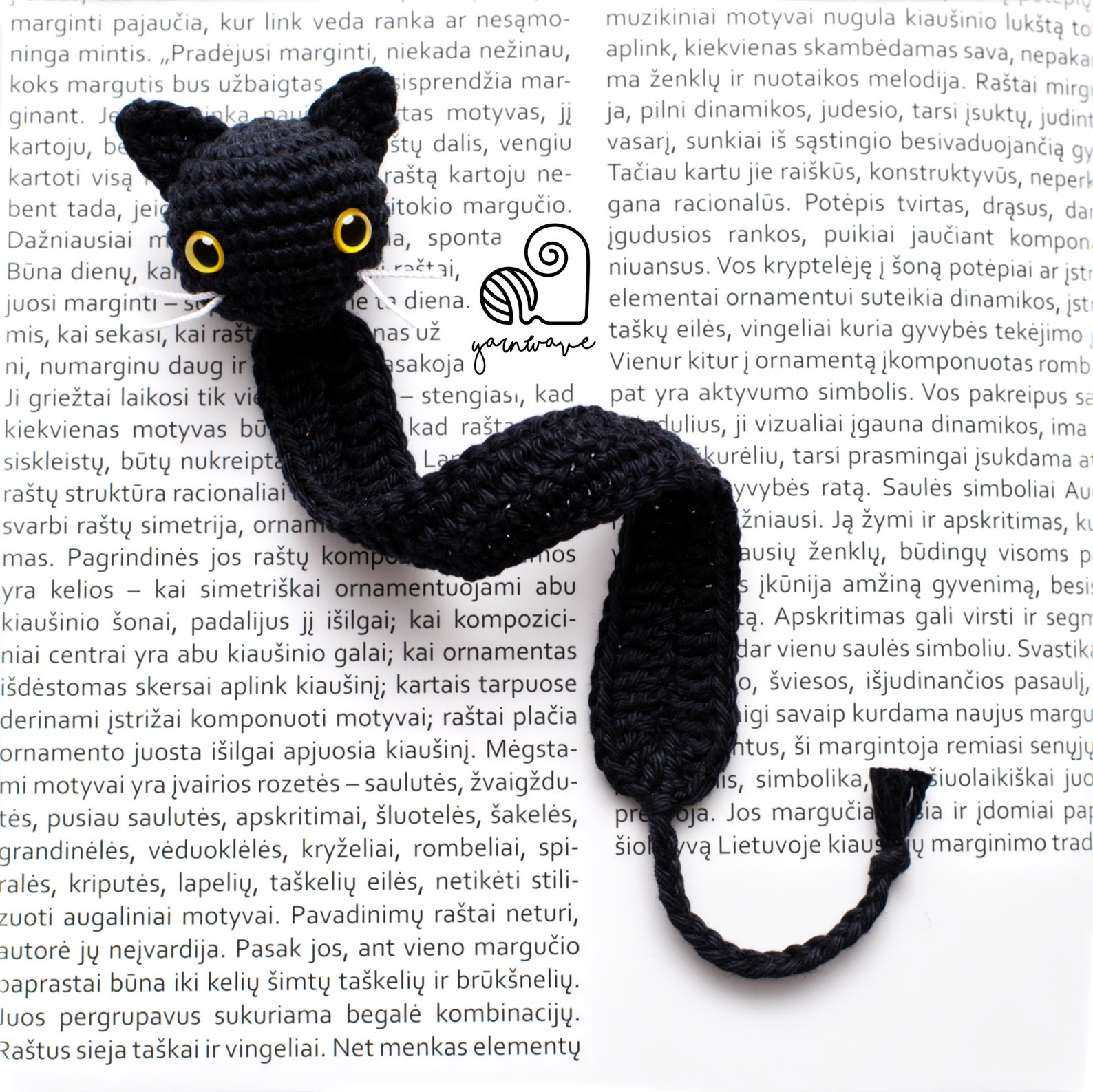 CROCHET PATTERN Cat Bookmark crochet amigurumi kitty bookmark Etsy