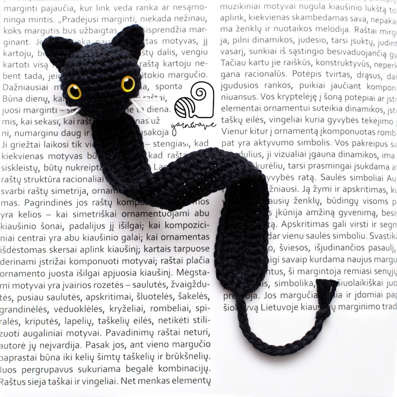CROCHET PATTERN Cat Bookmark crochet amigurumi kitty bookmark Etsy