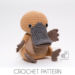 CROCHET PATTERN Paul the Platypus crochet amigurumi stuffed animal plush toy / Handmade gift image 1