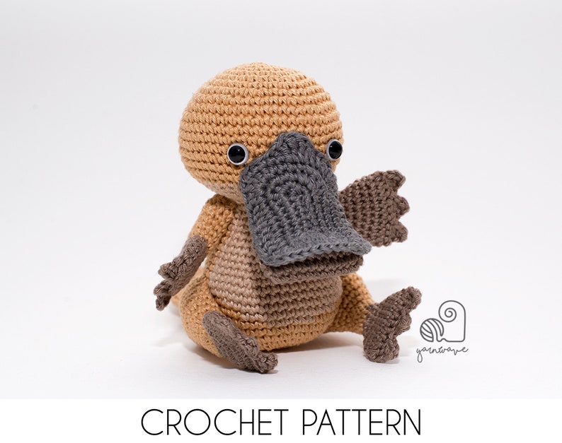 CROCHET PATTERN Paul the Platypus crochet amigurumi stuffed animal plush toy / Handmade gift image 1