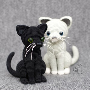 CROCHET PATTERN Luna the Cat crochet amigurumi kitty kitten stuffed plush toy / Handmade gift image 2