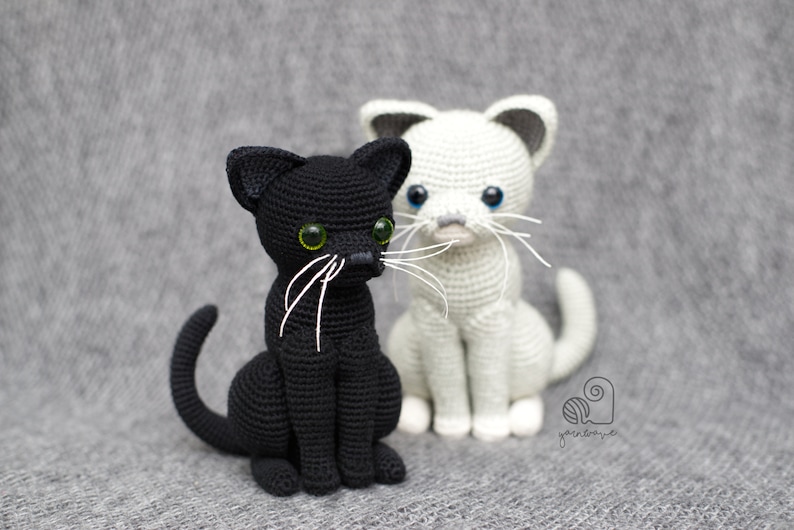 CROCHET PATTERN Luna the Cat crochet amigurumi kitty kitten stuffed plush toy / Handmade gift image 2