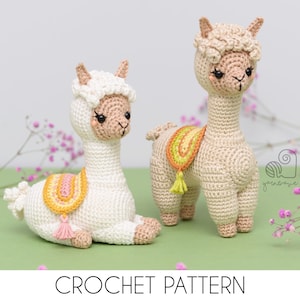 CROCHET PATTERN Al the Alpaca crochet amigurumi stuffed llama plush toy / Handmade gift