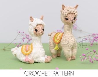 CROCHET PATTERN Al the Alpaca crochet amigurumi stuffed llama plush toy / Handmade gift