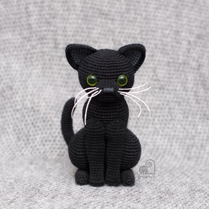 CROCHET PATTERN Luna the Cat crochet amigurumi kitty kitten stuffed plush toy / Handmade gift image 5
