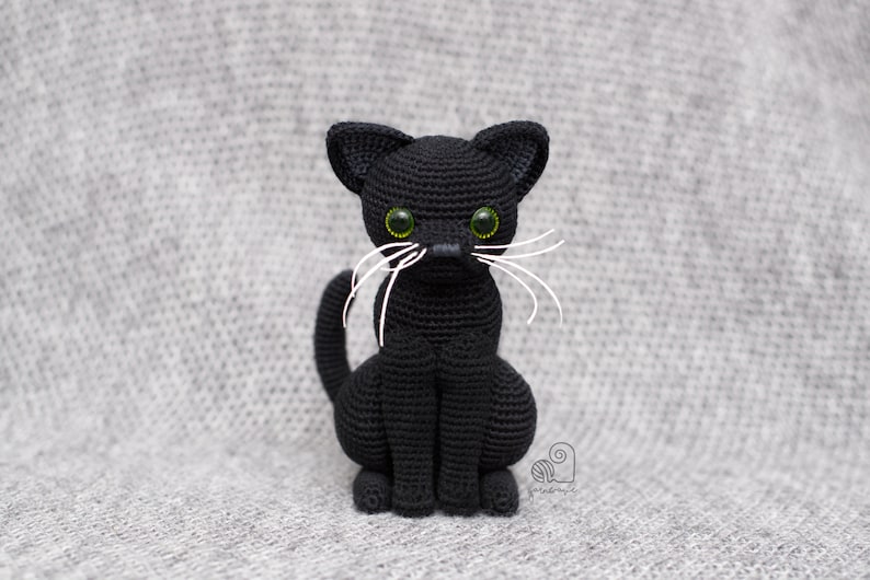 CROCHET PATTERN Luna the Cat crochet amigurumi kitty kitten stuffed plush toy / Handmade gift image 5