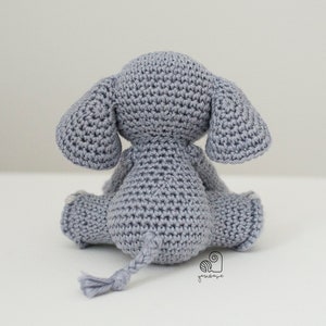 CROCHET PATTERN Joe the Elephant crochet amigurumi stuffed safari animal plush toy / Handmade gift image 5