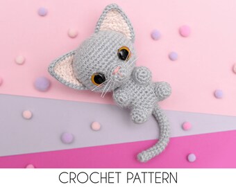 Kitten Crochet Pattern, Misty Amigurumi Cat Plush Toy (PDF Pattern)