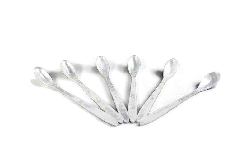 Pearlized Plastic Iced Tea Spoons Set of 6 Etsy