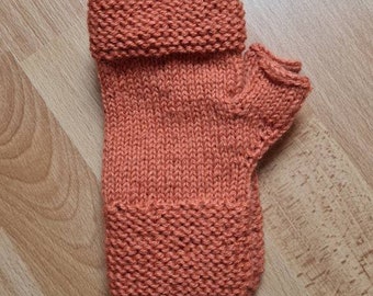 Mitaines en laine tricoté main