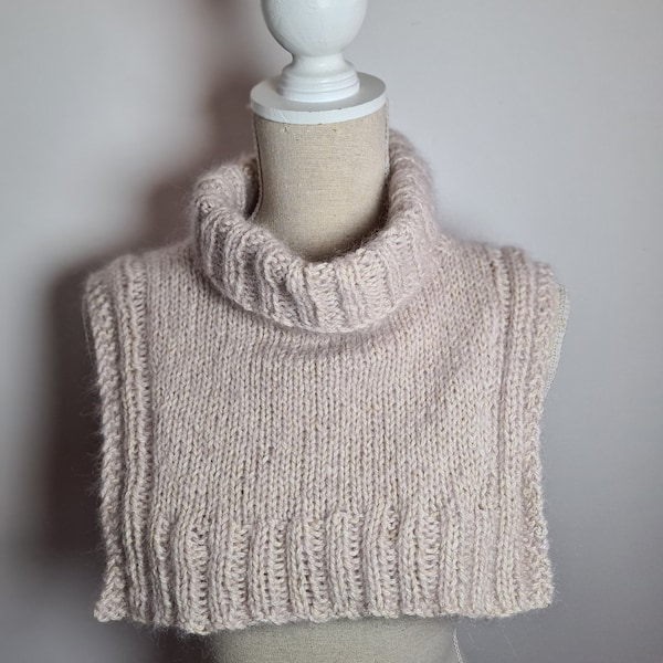 Tour de cou ou plastron mohair et soie