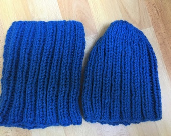 Hat and snood set for children