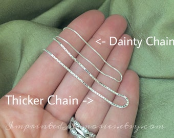 Upgrade to THICKER CHAIN - Does NOT buy individual chain - Must purchase with an ImprintedMemories Necklace